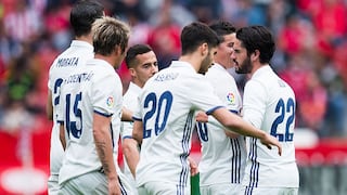 Gracias a Isco: Real Madrid ganó 3-2 a Sporting Gijón y se dispara en la Liga Santander