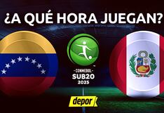 ¿A qué hora juegan Perú vs. Venezuela, en partido por el Sudamericano Sub-20?