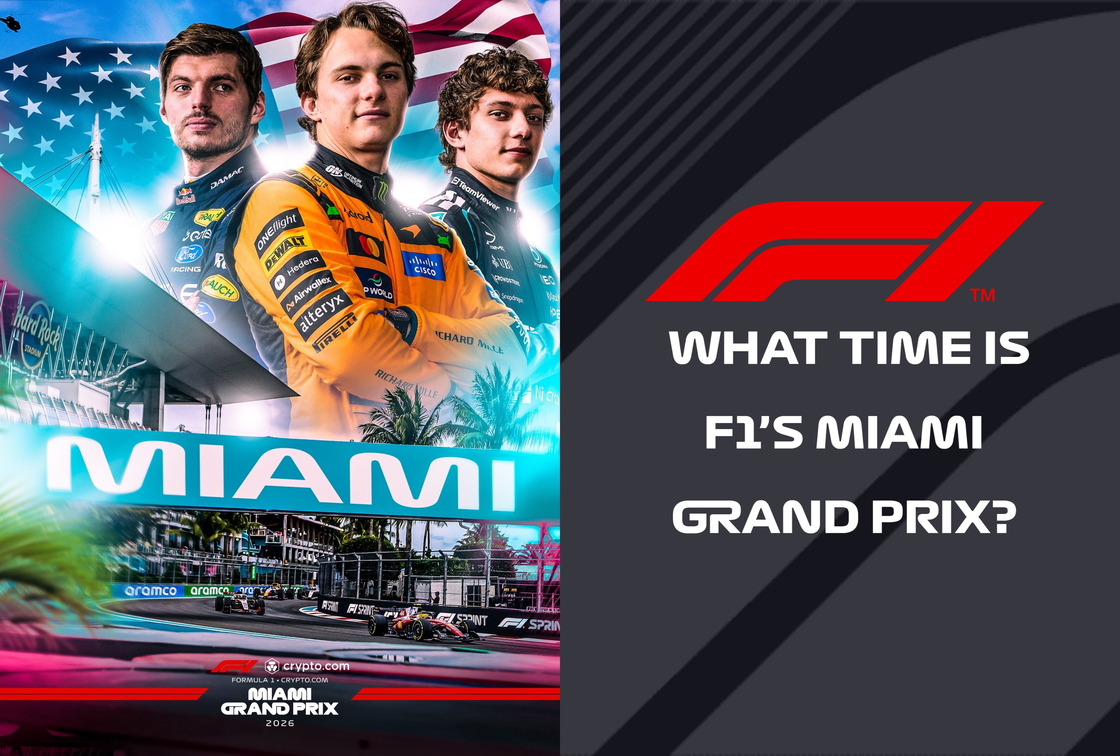 Check out the schedule for the 2026 F1 Miami Grand Prix. We’ve got all the details on when qualifying, the sprint race, and the main event start so you don’t miss a second of the action on the American track. | Photo by F1 / Facebook / Depor