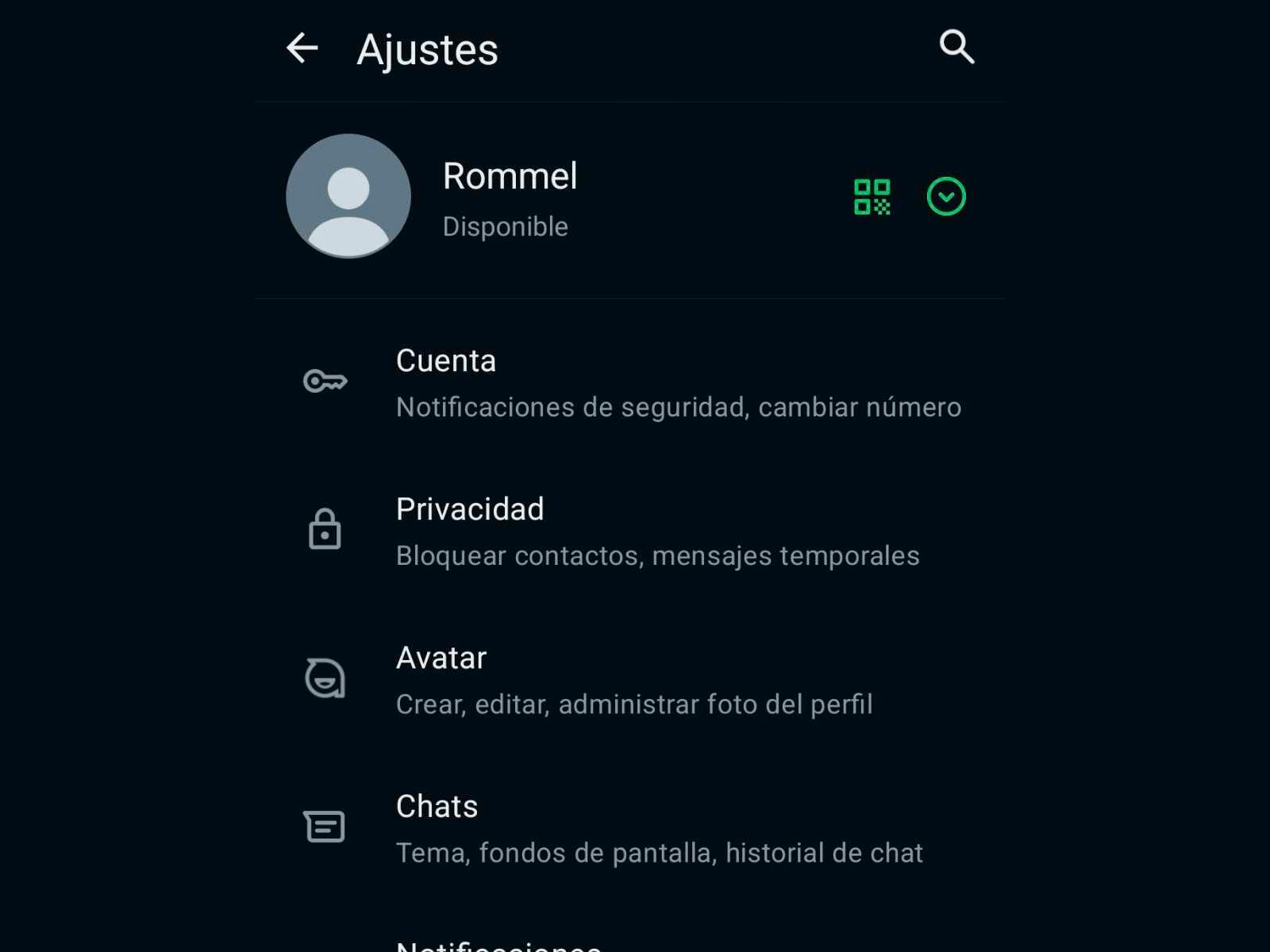WHATSAPP | De esta forma quedará tu WhatsApp cuando actives el "modo oscuro". (Foto: MAG - Rommel Yupanqui)