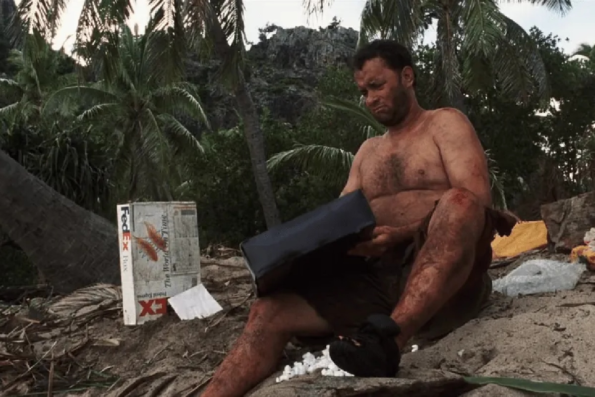 Tom Hanks interpreta a Chuck Noland en "Náufrago" (Foto: DreamWorks Pictures)