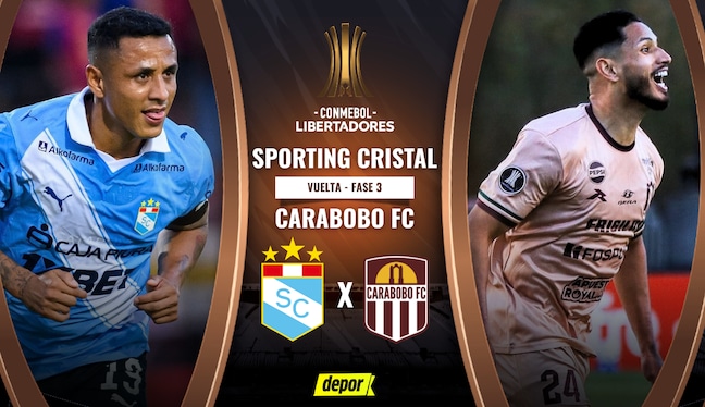 Sporting Cristal vs. Carabobo FC se enfrentan por la vuelta de la Fase 3 de la Copa Libertadores 2026. (Diseño: Depor)