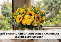 ▷ ¿Qué significa regalar flores amarillas el 21 de septiembre? Todo lo que debes saber