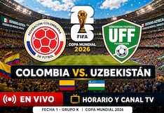 ▷ ¿A qué hora juegan y en qué canal transmiten Colombia vs. Uzbekistán EN VIVO hoy por el Mundial 2026?