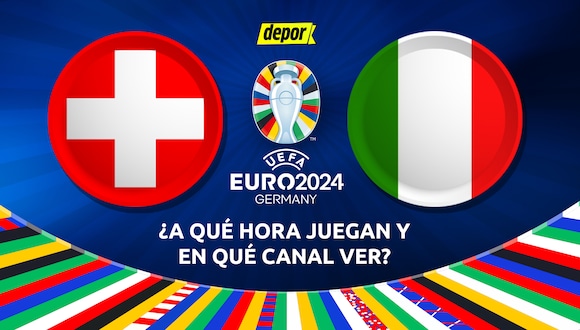 En qué canales ver Suiza vs Italia y a qué hora juegan por la Eurocopa 2024