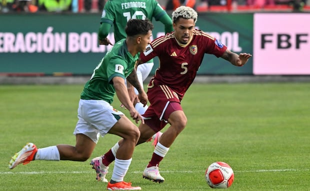 Bolivia vs. Venezuela por las Eliminatorias al Mundial 2026. (Foto: AFP)