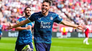 Santiago Giménez anota y asiste en goleada del Feyenoord en la Eredivisie