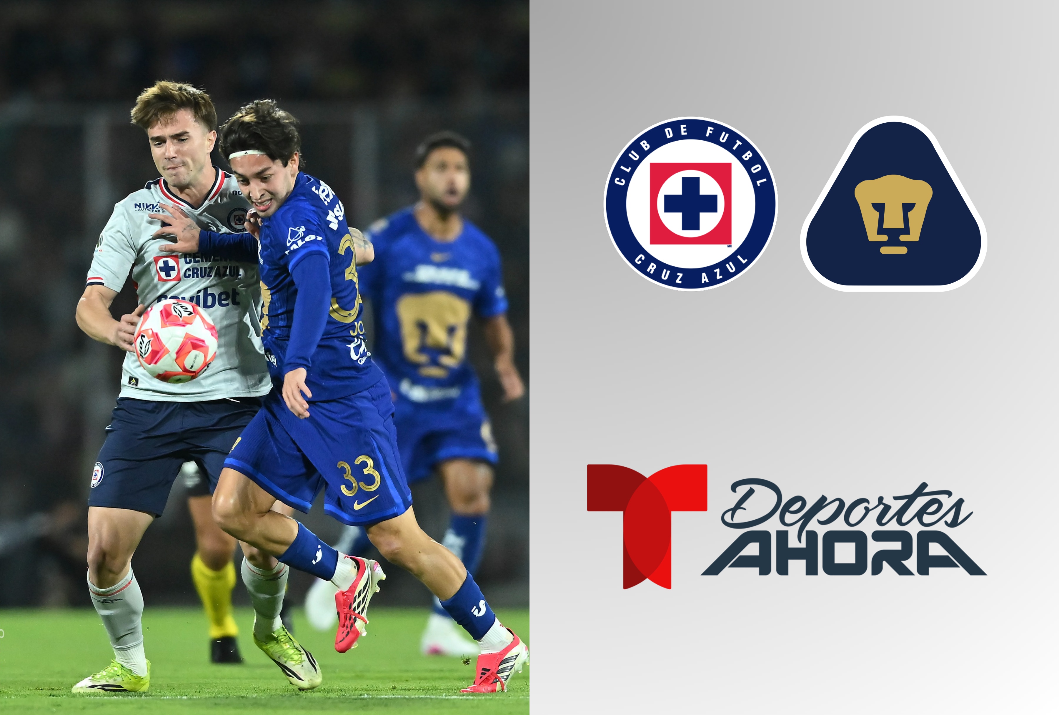 Siga Cruz Azul vs. Pumas UNAM en vivo gratis por Telemundo Deportes Ahora para Estados Unidos. Disfrute del partido del fútbol mexicano online a través de Peacock TV y canales oficiales de streaming. | Crédito: Pumas MX / Facebook / Composición Depor