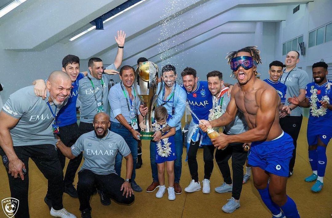 André Carrillo y Ramón Díaz ganaron dos títulos en Al Hilal. (Foto: Al Hilal)