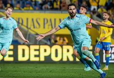 Una luz sobre el final: Barcelona ganó 2-1 a Las Palmas en los descuentos