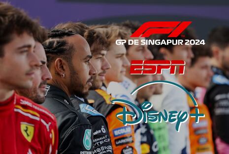 ESPN vía Disney Plus transmitió el GP de Singapur 2024, F1 por TV y online