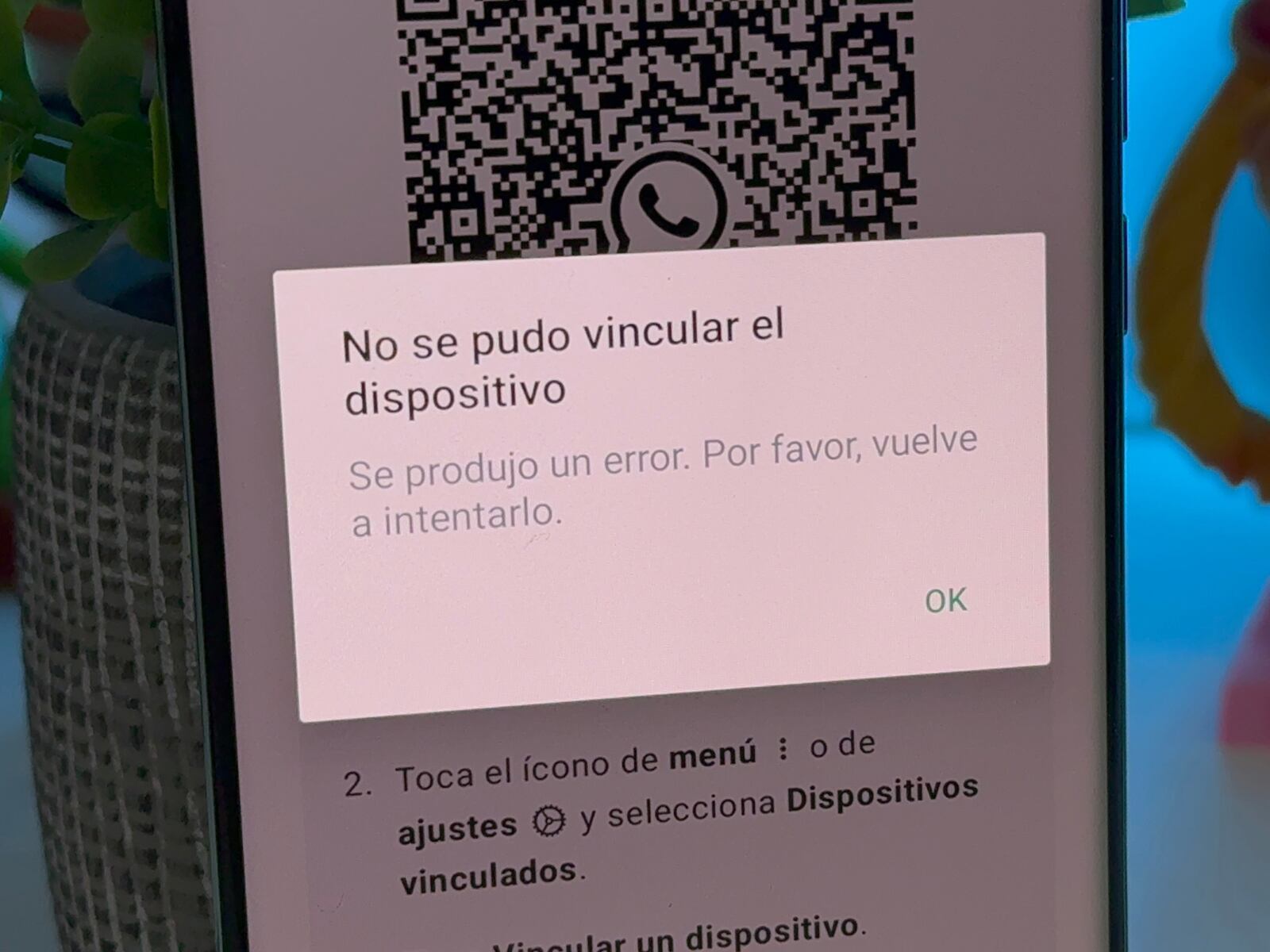 WHATSAPP | Si el tiempo pasa, te aparecerá este error. (Foto: Depor - Rommel Yupanqui)
