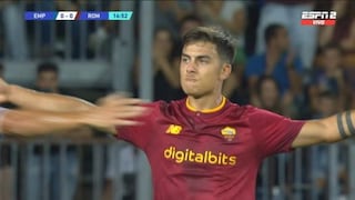 ¡Una verdadera joya! Golazo de Paulo Dybala en Roma vs. Empoli [VIDEO]