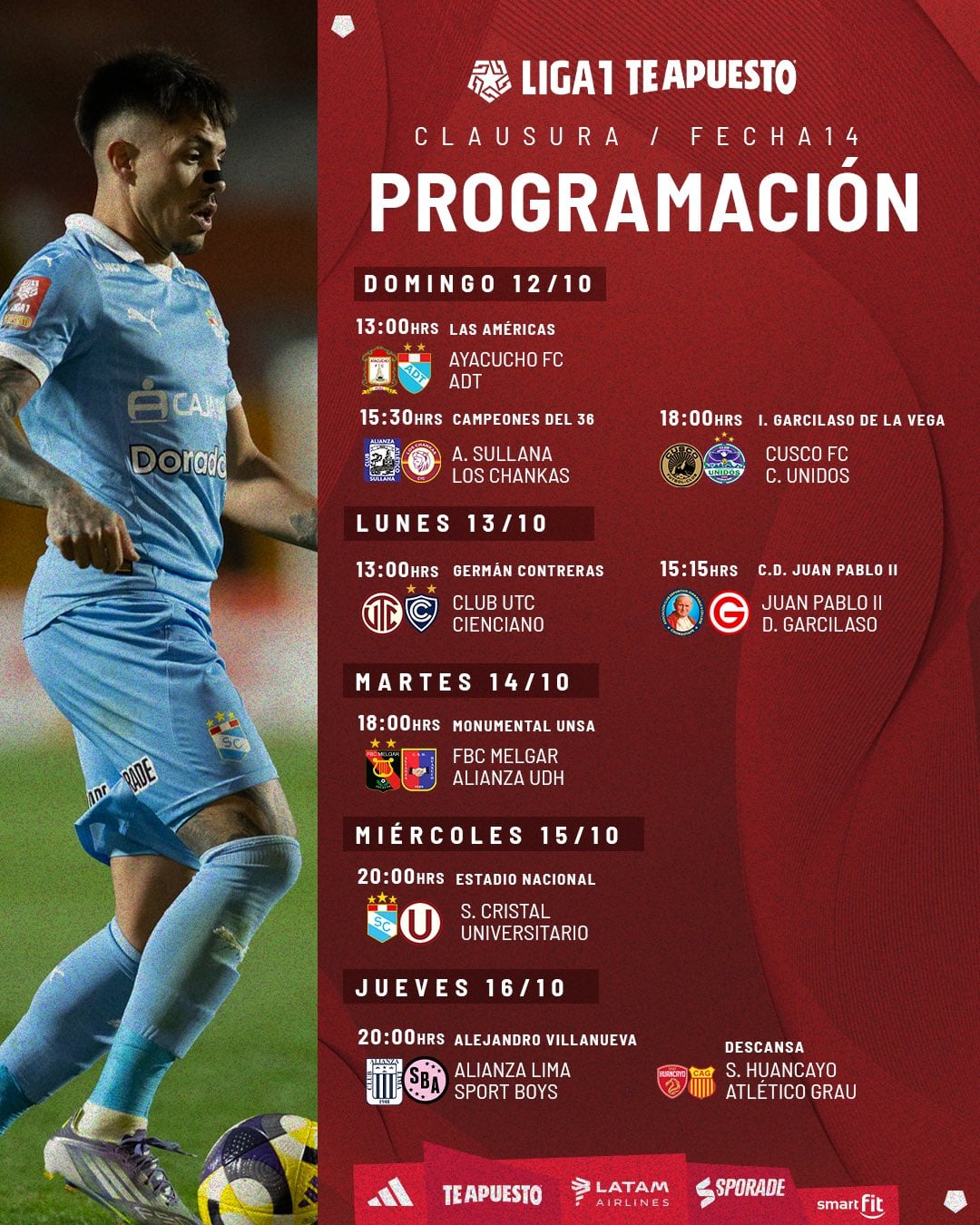 Fecha 14 del Torneo Clausura 2025 | FOTO: Liga1