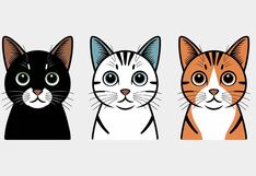 Visual test: choose one of the cats in this image to discover if you’re a liar