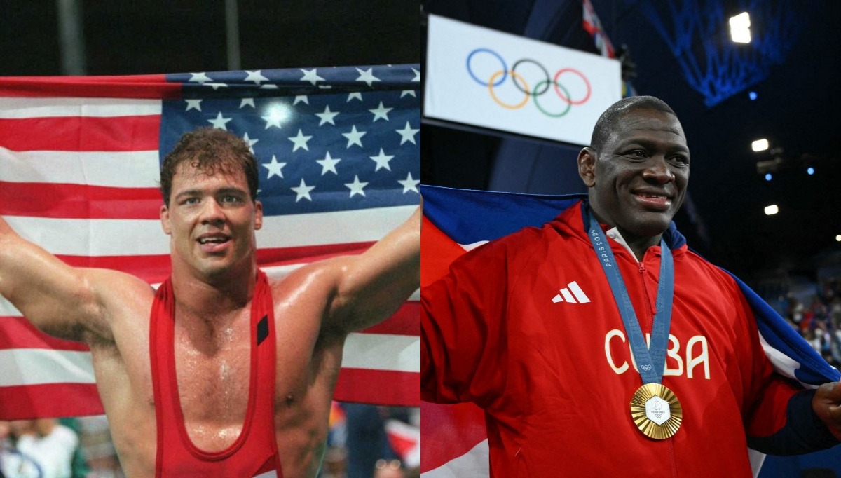 Kurt Angle elogió a Mijaín López por su quinta medalla de oro. (Foto: Compisición)