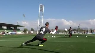 En buenas manos: De Gea yKepa Arrizabalaga se lucen en entrenamiento de la selección de España [VIDEO]