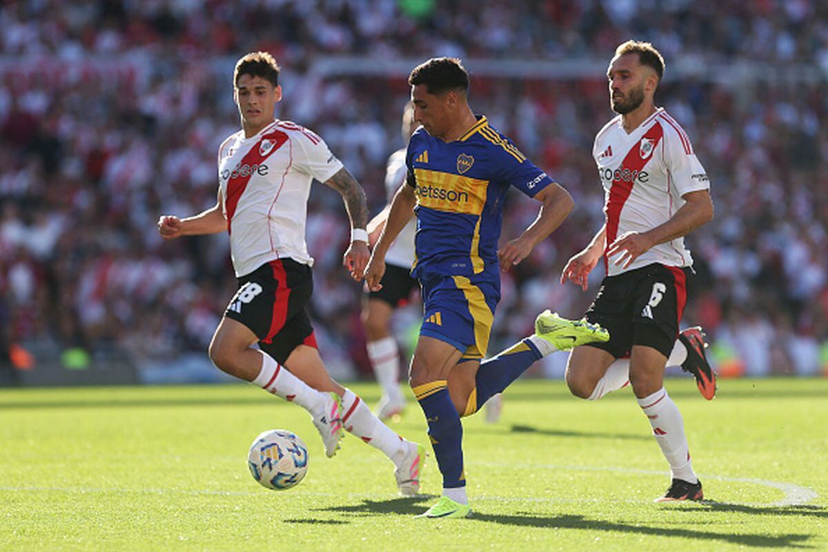 En el último clásico en el Monumental, River venció por 2-1 a Boca Juniors. (Foto: Getty Images)