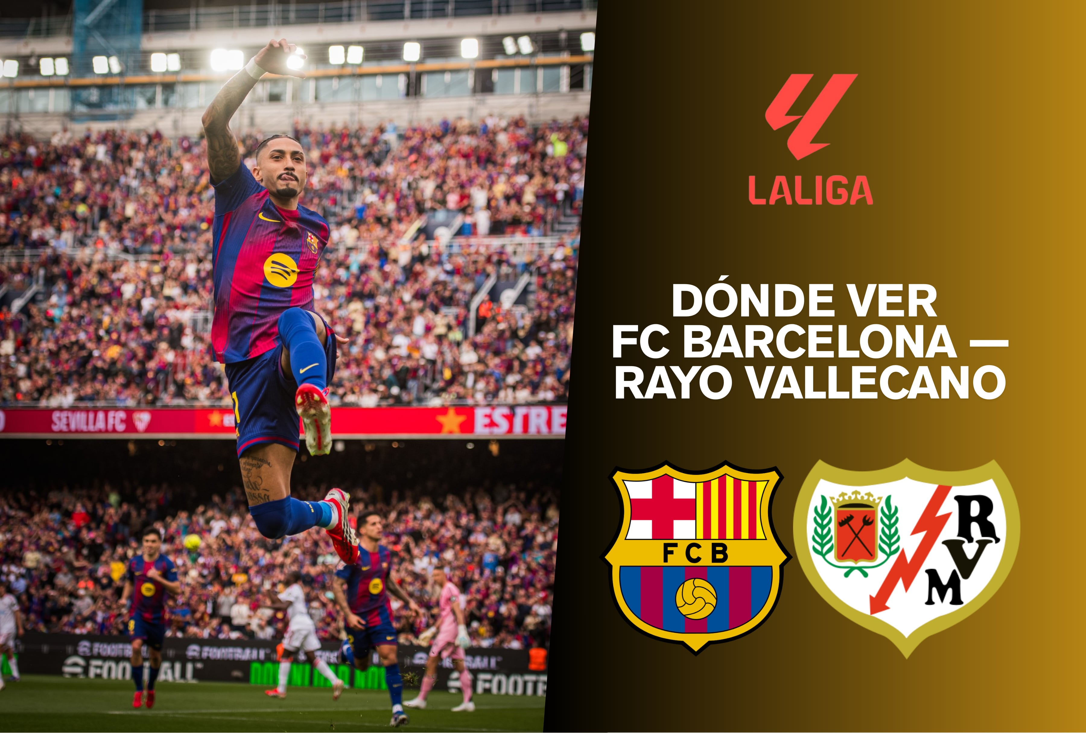 ¡Duelo clave en LaLiga! Consulta dónde ver el FC Barcelona vs. Rayo Vallecano en vivo y en directo. Revisa horarios y canales de TV online gratis para no perderte la magia culé desde Estados Unidos este 2026. | Crédito: FC Barcelona / Facebook / Composición Mag