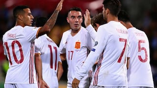 España goleó 8-0 a Liechtenstein y quedó a tres puntos del Mundial Rusia 2018