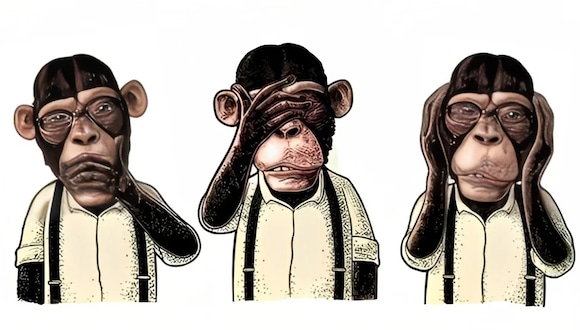 Descubre cómo maquina tu mente según uno de los tres monos que escojas de aquí. (Foto: Genial.Guru)