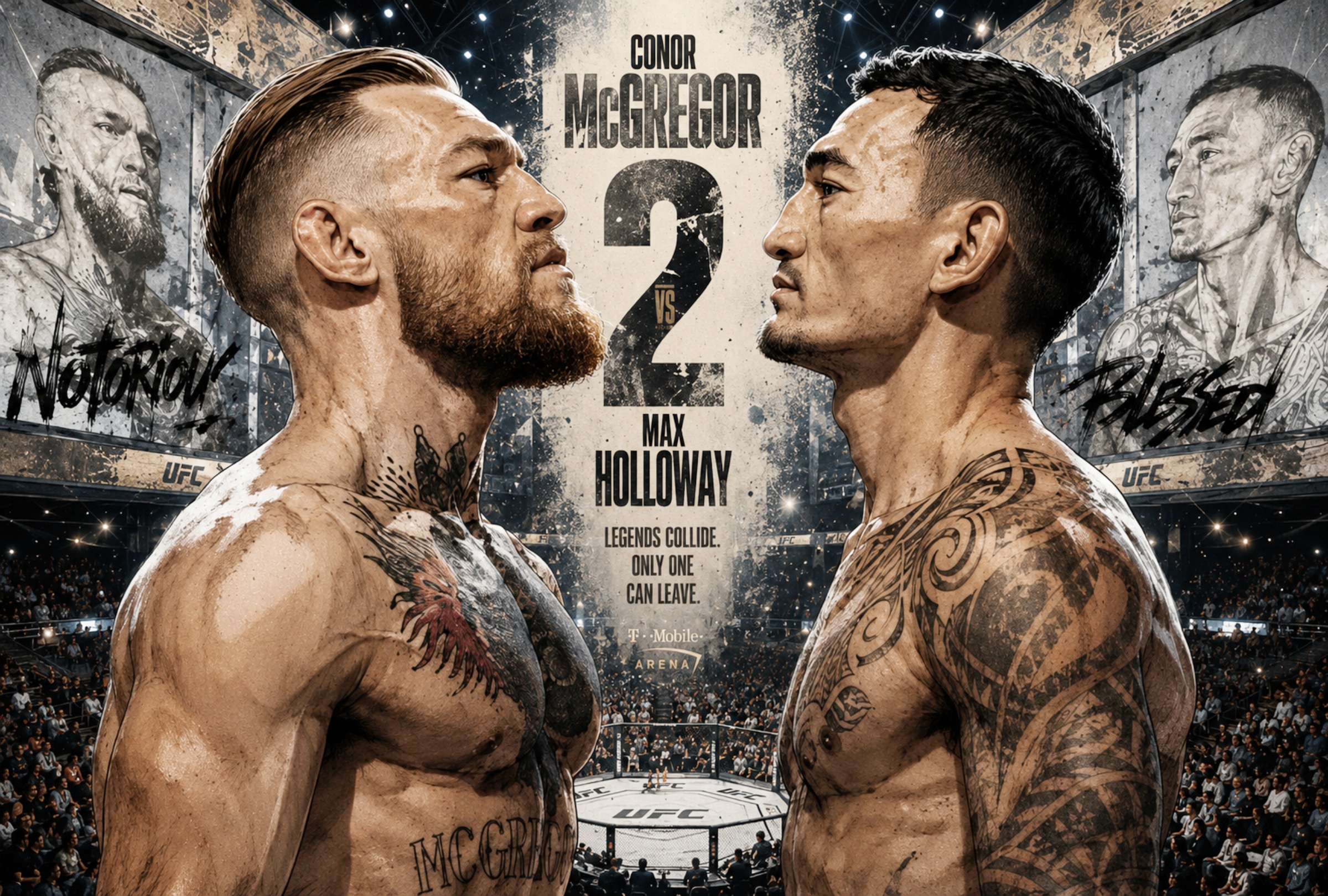 LAS VEGAS, NEVADA (ESTADOS UNIDOS), 11/07/2026.- Horarios del UFC 329: consulta a qué hora pelea Conor McGregor vs. Max Holloway 2 y dónde ver la transmisión EN VIVO por TV y streaming en EE.UU., México, España y Latinoamérica. FOTO DE UFC.COM