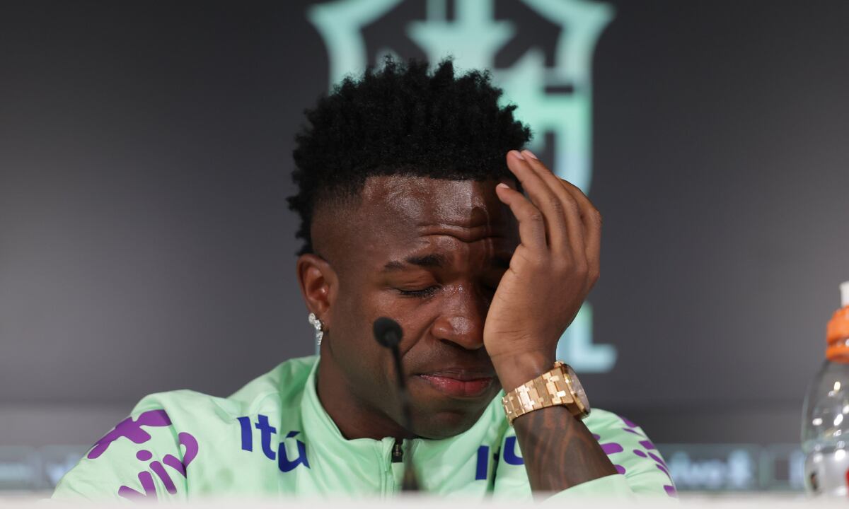 Vinícius Júnior rompió en llanto al hablar de su lucha contra el racismo. (Foto: Brasil)