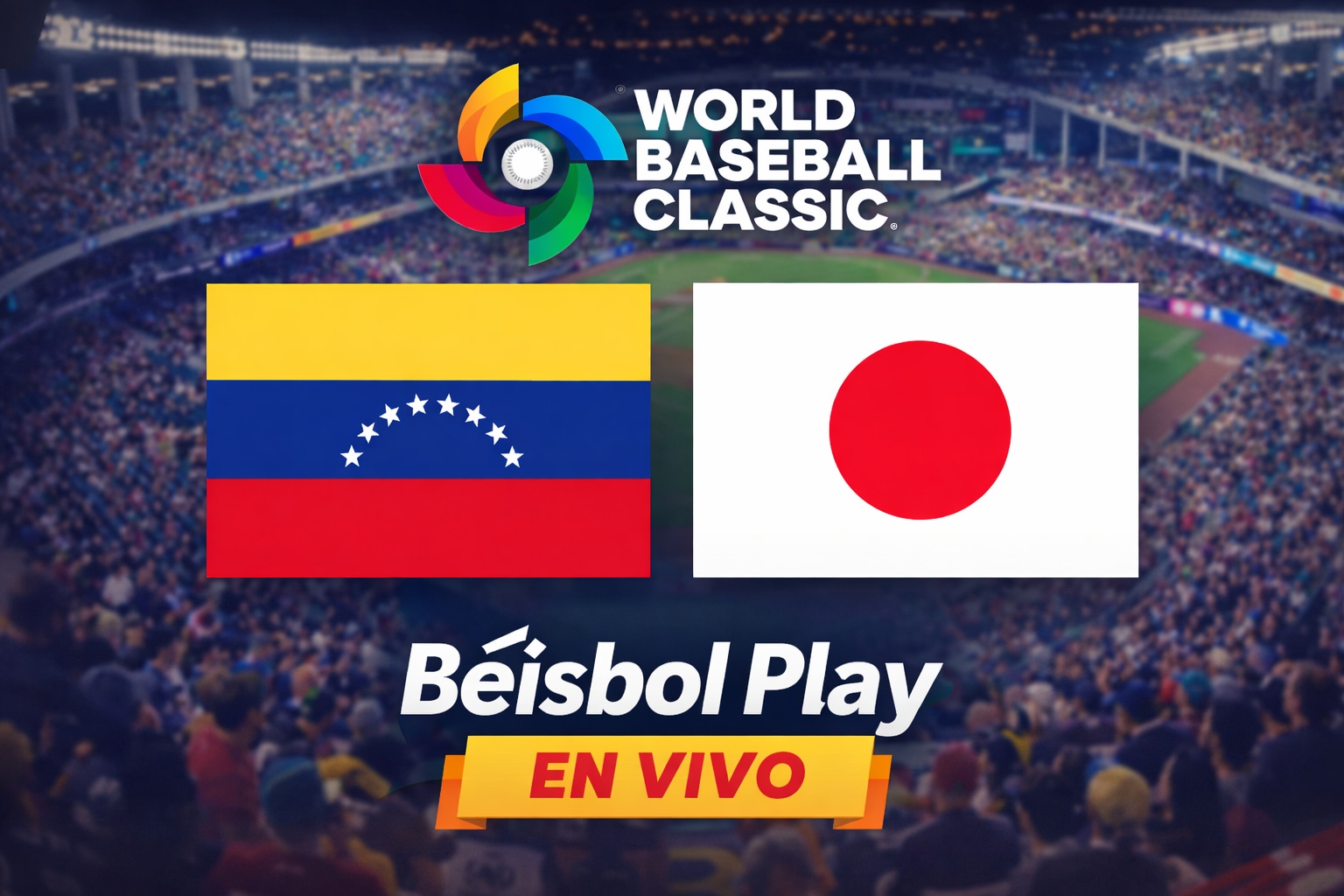 Venezuela vs. Japón se miden hoy sábado 14 de marzo por el Clásico Mundial de Béisbol 2026 (Foto: Imagen creada por MAG con apoyo de la IA Gemini)