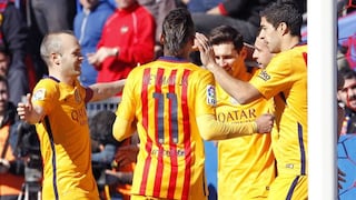 Barcelona ganó 2-0 a Levante y es el único líder de la Liga BBVA