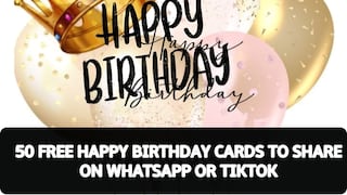 ▷ 50 Free Happy Bithday Cards with Greetings, Wishes, Messages and Printables to share on WhatsApp or Instagram