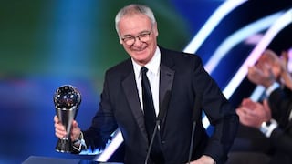 Claudio Ranieri fue elegido como el Mejor Entrenador del Año en los premios The Best