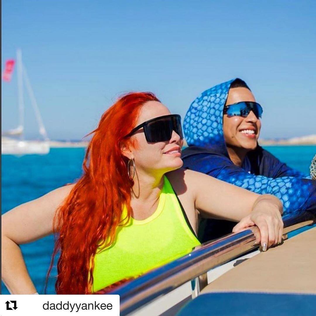 Daddy Yankee y Mireddys González disfrutando de unas vacaciones juntos (Foto: Mireddys González / Instagram)