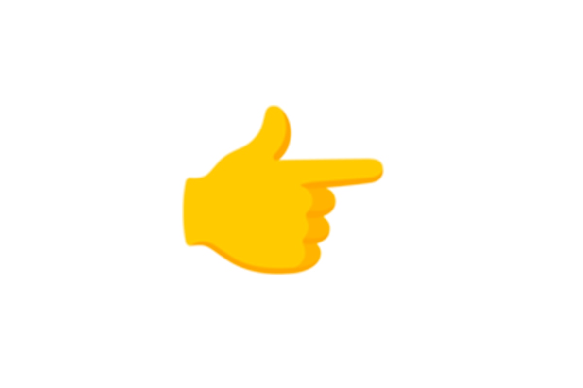 WHATSAPP | Si eres una de las personas que gusta mandar el emoji de la mano derecha que señala en WhatsApp, aquí te lo explicamos. (Foto: Emojipedia)