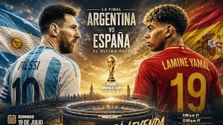 RPC transmitió el partido Argentina 0-1 España por la final del Mundial 2026