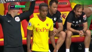 ¿No viste el debut de 'Snake' Carrillo en Watford? Las mejores jugadas en su primer partido de Premier League