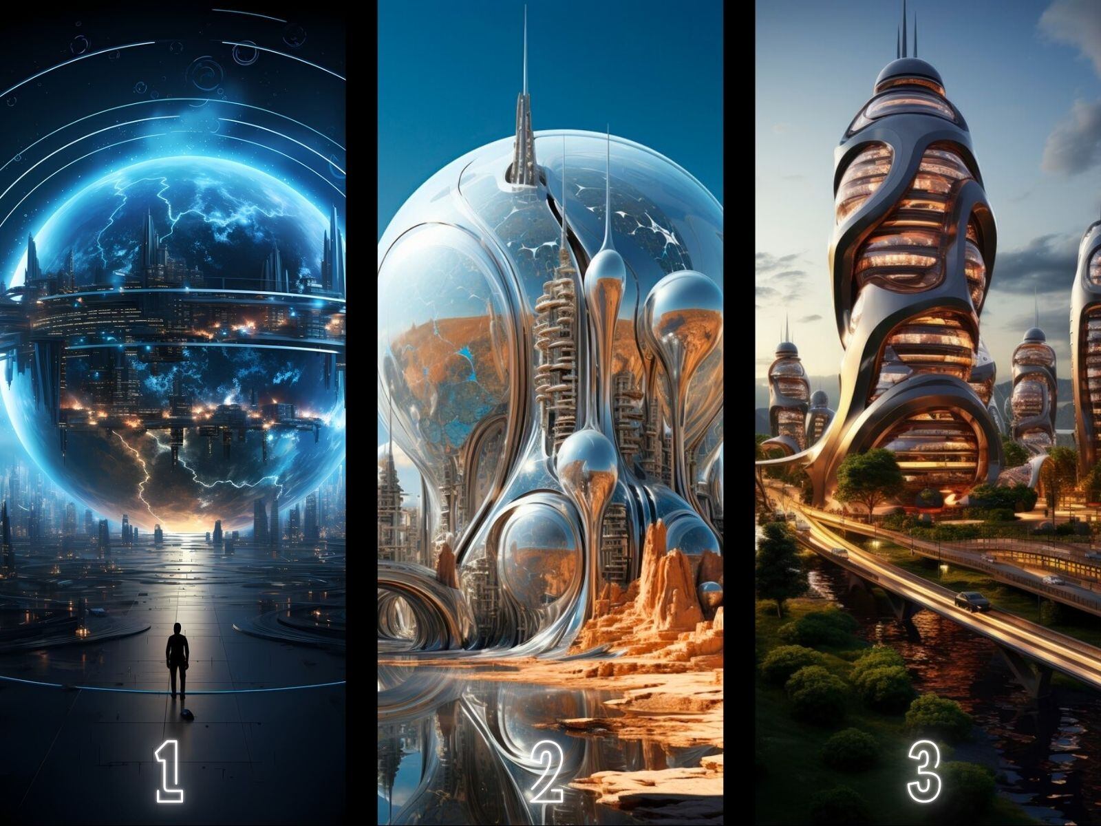 TEST VISUAL | Es probable que en un par de décadas se visualicen ciudades con alta tecnología. (Foto: Composición Freepik / Depor)