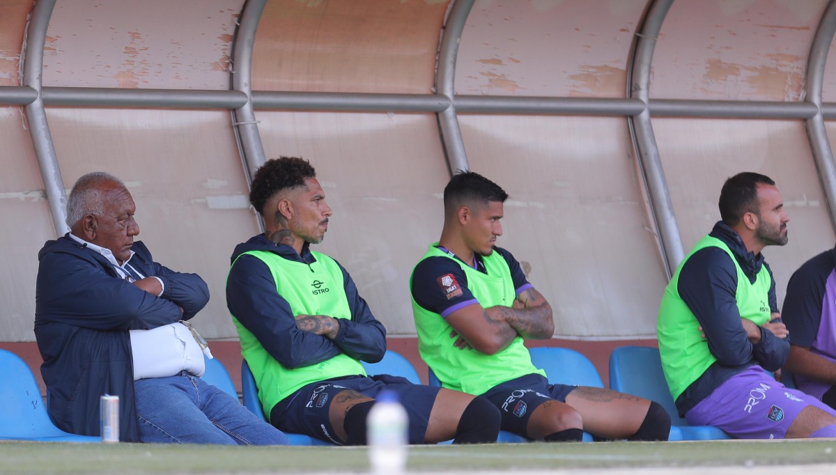 Paolo Guerrero no ingresó en el partido de César Vallejo vs. Alianza Lima. (Foto: GEC)