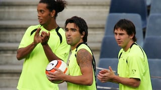 "Ronaldinho y Deco llegaron ebrios a entrenar y...": reveladora situación que involucra a Messi en el Barcelona