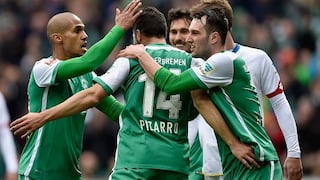 Werder Bremen ganó 3-2 Wolfsburgo con gol de Claudio Pizarro (VIDEO)