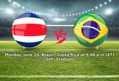 Brazil vs. Costa Rica: Live Stream, TV Channel, Date, Start Time, lineups