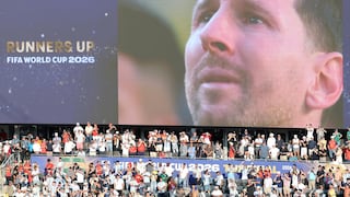 Messi rompió en llanto tras recibir la medalla de subcampeón del Mundial
