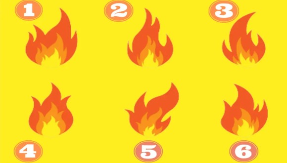TEST VISUAL | Esta imagen te muestra varias llamas. Tienes que seleccionar una. (Foto: namastest.net)