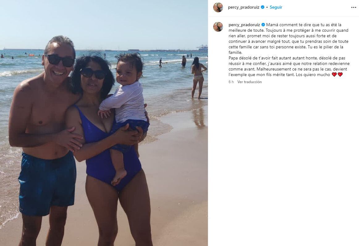 Percy Prado y los alarmantes mensajes que dejó en su cuenta de Instagram.