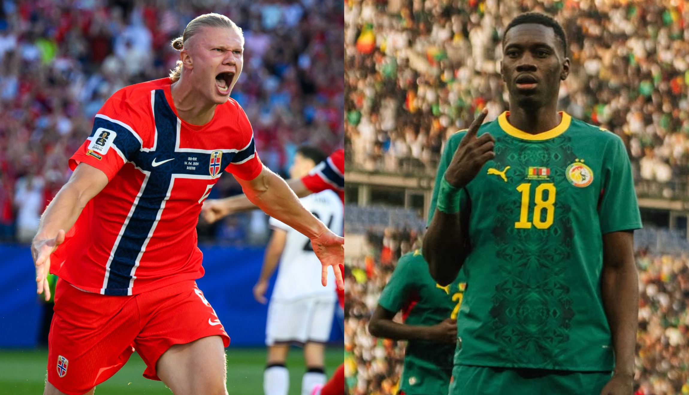 Consulta qué selección ha ganado el partido de Noruega vs. Senegal de este lunes 22 de junio, por la Jornada 2 del Grupo I del Mundial de Fútbol 2026. (Foto: @@nff_landslag / @FootballSenegal)