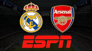 ESPN transmite el partido Real Madrid vs. Arsenal vía Fútbol TV y Disney Plus Online