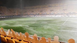 Una lluvia torrencial pone en riesgo el Villarreal vs Maccabi Tel Aviv de la Europa League  [VIDEO] 