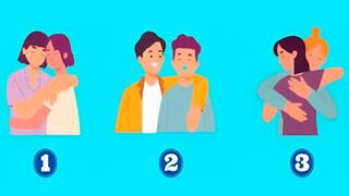 Tu forma de abrazar de acuerdo a esta imagen te hará saber tu nivel de positividad