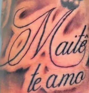 El tatuaje que se hizo Vinícius Junior para celebrar su paternidad.