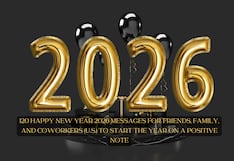 120 Happy New Year 2026 messages for friends, family, and coworkers (U.S.) to start the year on a positive note