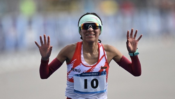 Gladys Tejeda logró medalla de bronce en Santiago 2023. (Foto: AFP)